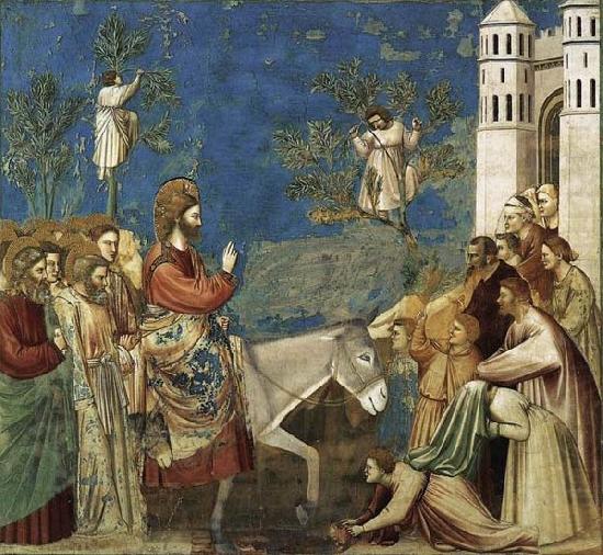 Entry into Jerusalem, GIOTTO di Bondone